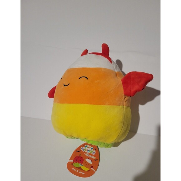 Squishmallows 8-Inch Keir and Carah Flip-A-Mallows Candycorn Candy Apple NWT - Picture 3 of 5